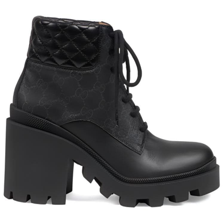 Сапоги Gucci GG Fashion Ankle Boots Black - изображение 2