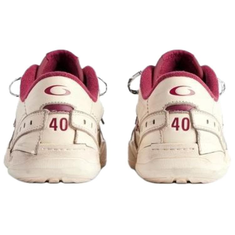 Кроссовки Balenciaga Hamptons Worn-Out Low Top Sneakers White Red - изображение 7