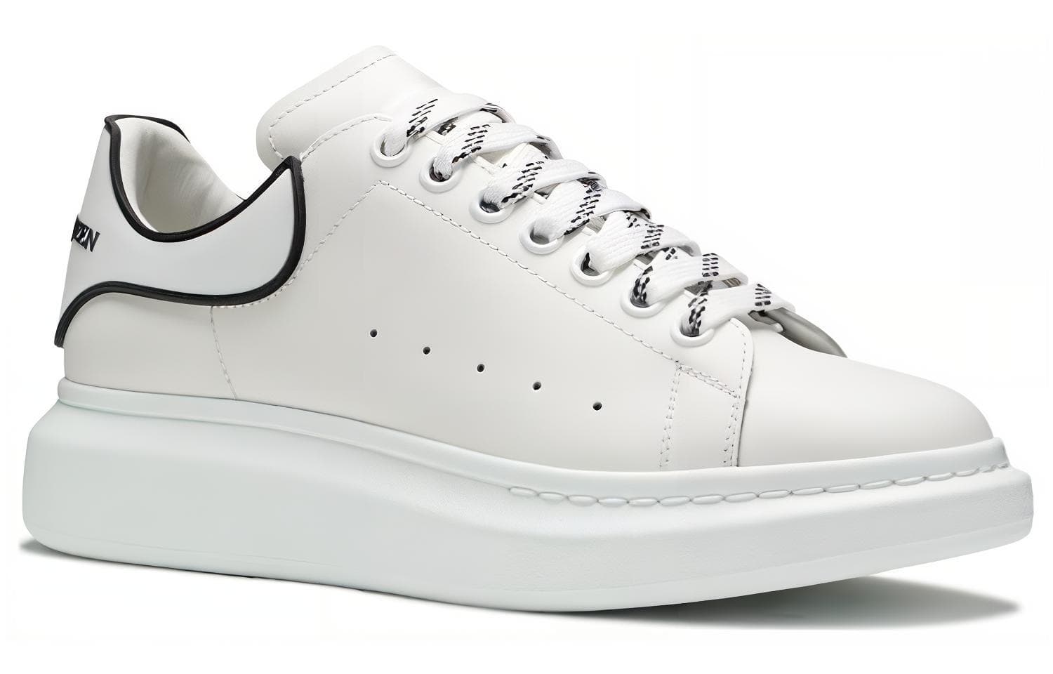 Кроссовки Alexander McQueen Leather Sneakers White - изображение 3