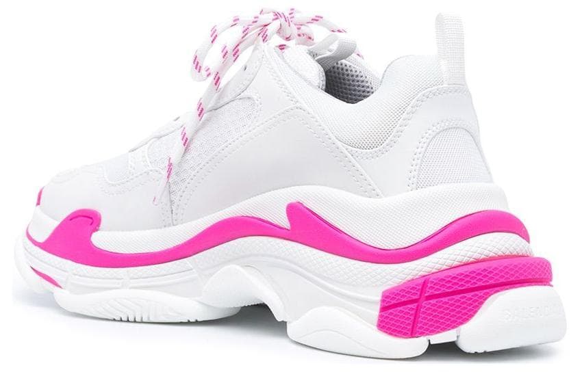 Кроссовки Balenciaga Triple S Low Топ Повседневная обувь Мужская Розовая Белая - изображение 4