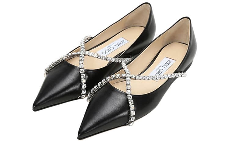 Тапочки Jimmy Choo Genevi Flat Black - изображение 3