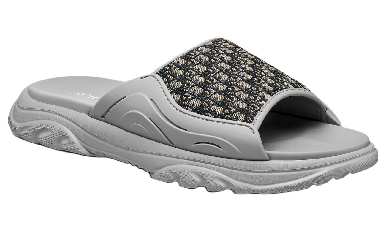 Сандалии Dior H-Town Oblique Gray - изображение 3