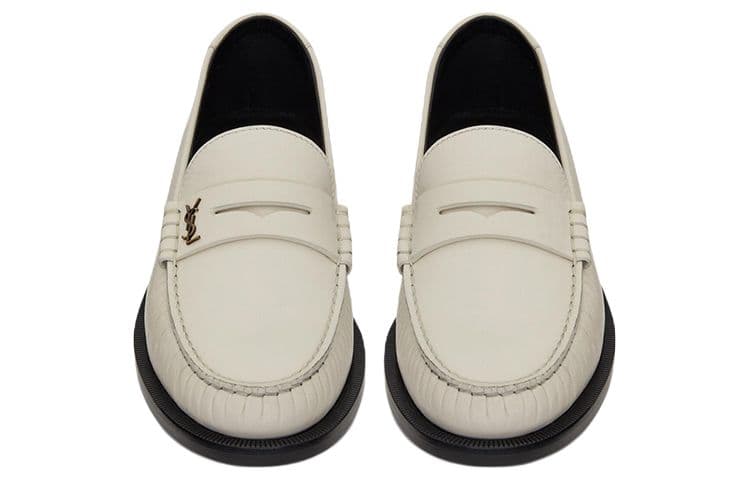 Ботинки Saint Laurent Loafer White - изображение 3