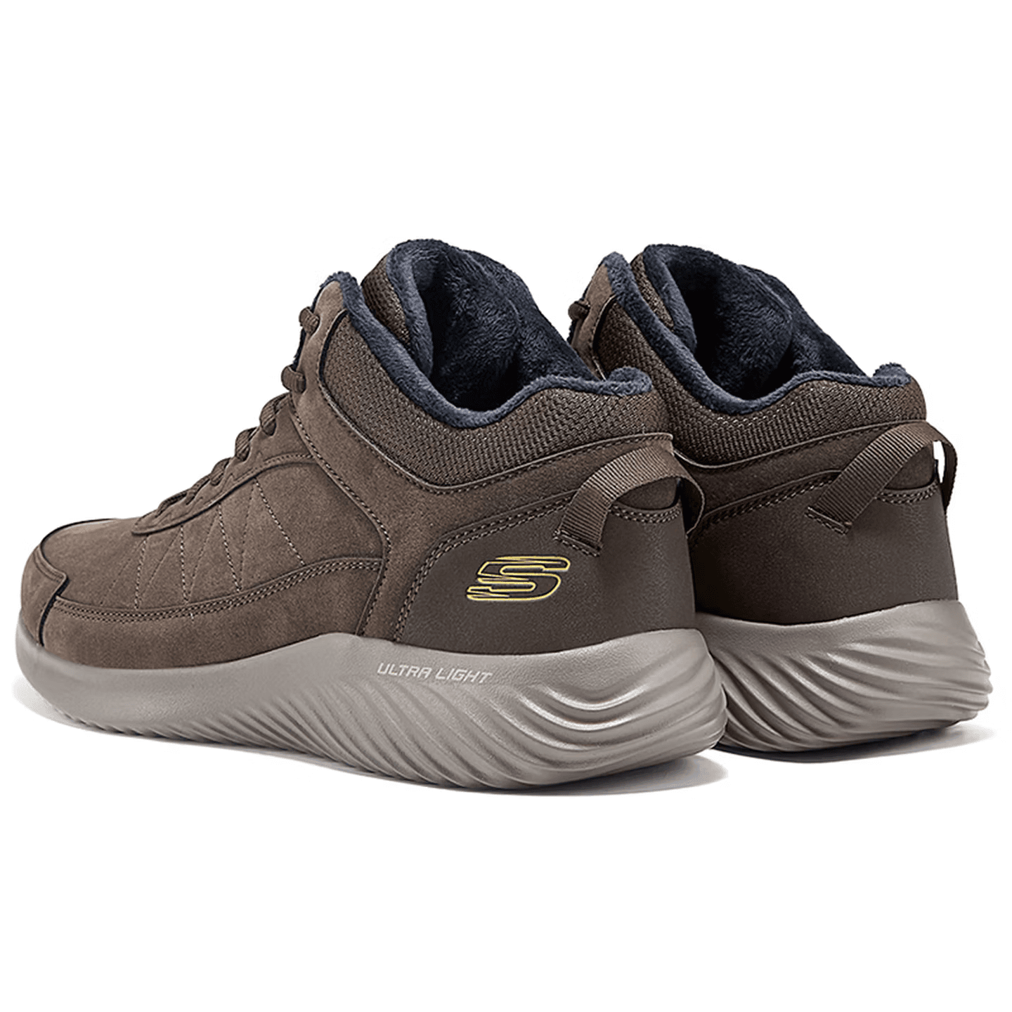 Ботинки зимние Skechers Bounder Универсальный Удобный С флисовой подкладкой Термический Устойчивый к холоду Платформа Покрытие Мягкий - изображение 3