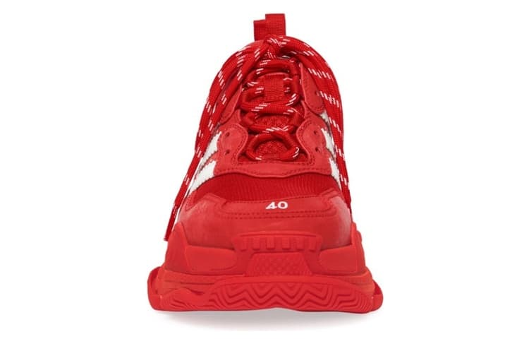 Кроссовки adidas x Balenciaga Triple S Red White - изображение 5