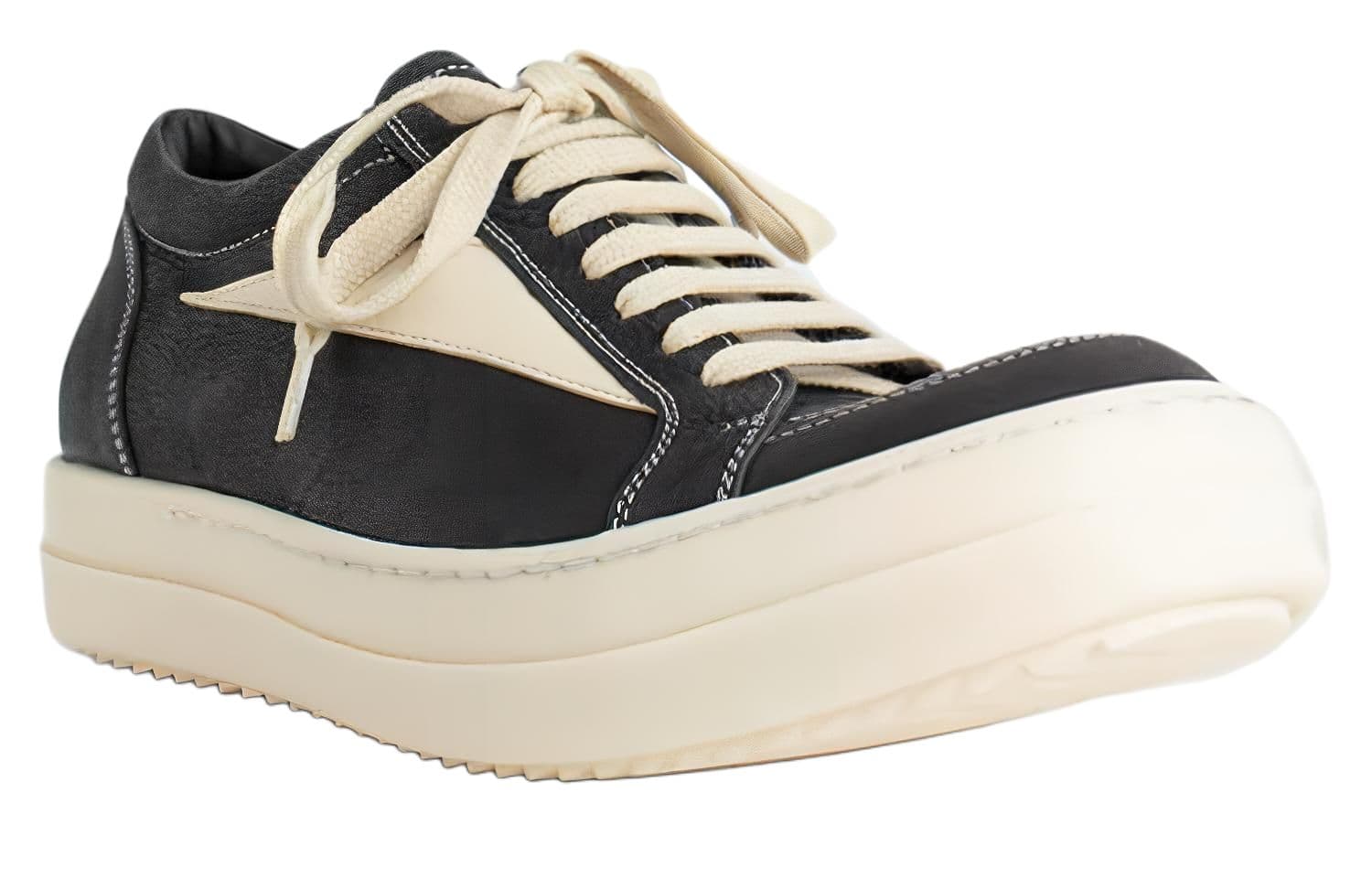 Кроссовки Rick Owens Low Top Sneakers Black - изображение 3