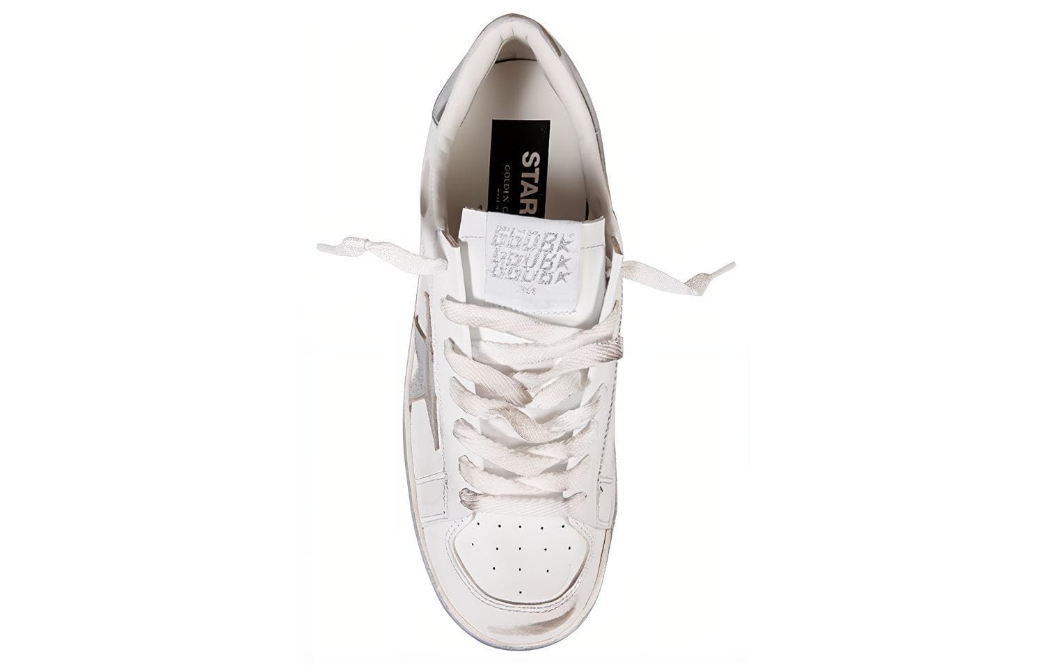 Кроссовки Golden Goose Stardan White Silver - изображение 5