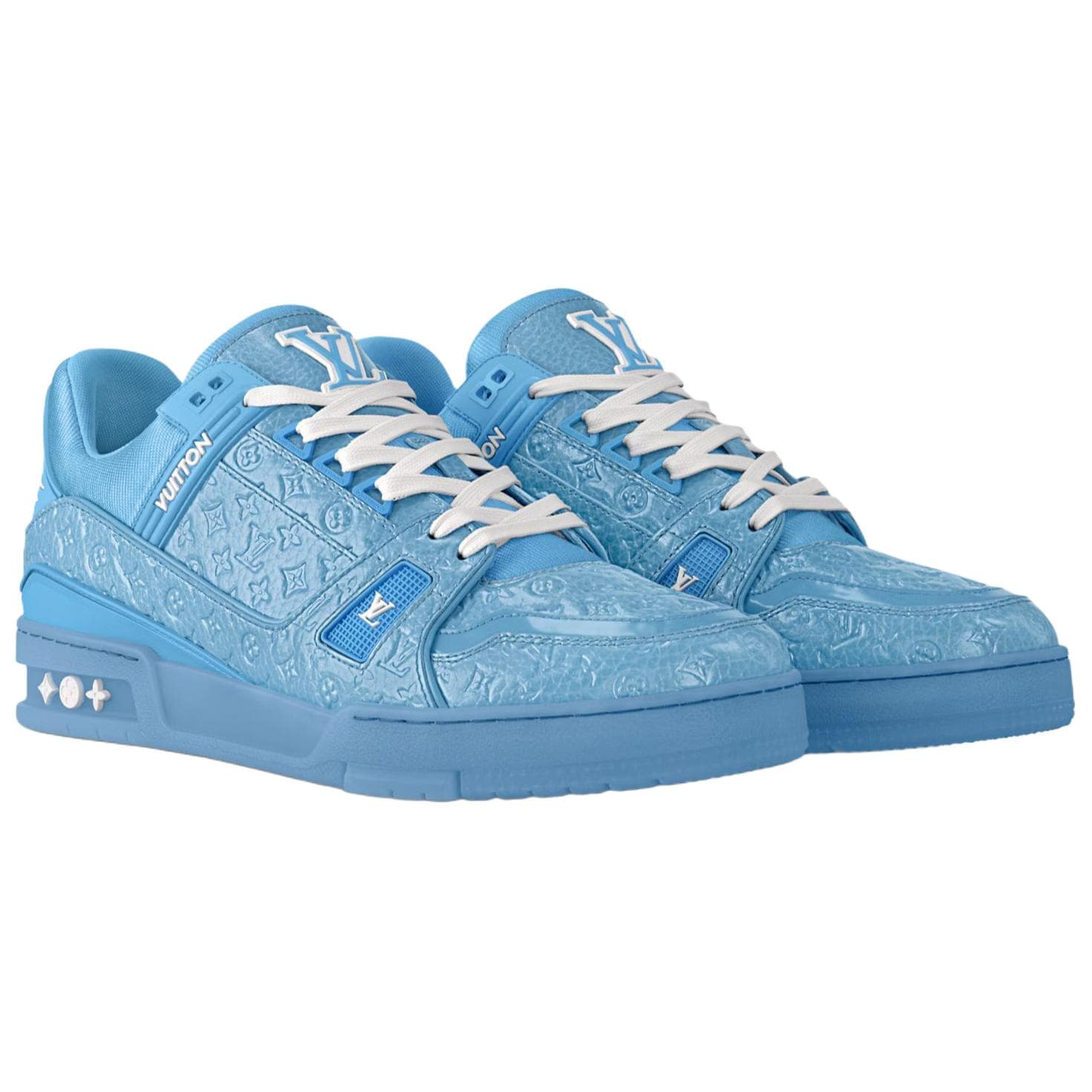 Кроссовки Louis Vuitton Trainer Blue - изображение 3