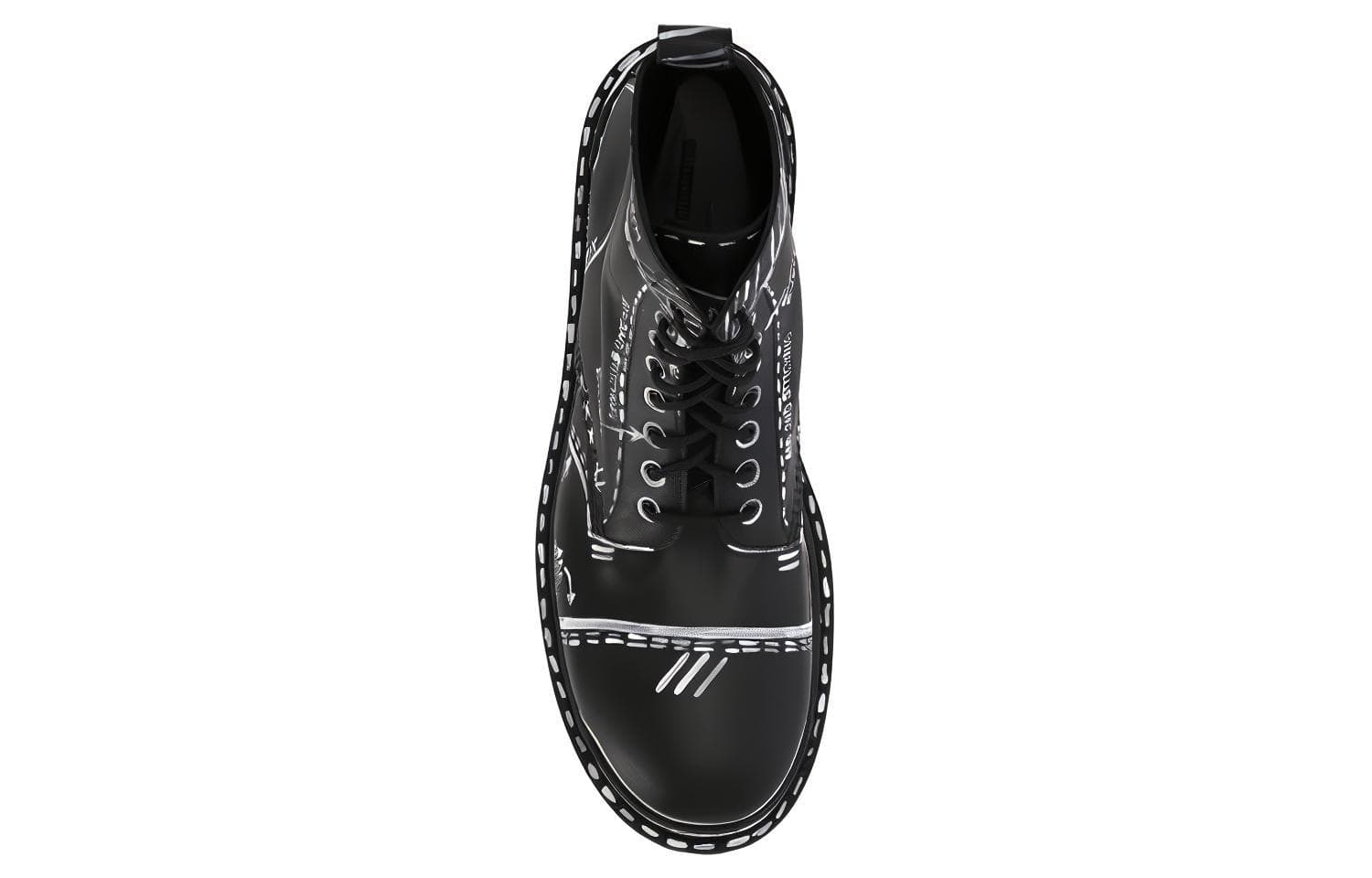 Ботинки Balenciaga Strike Leather Boots Black - изображение 4
