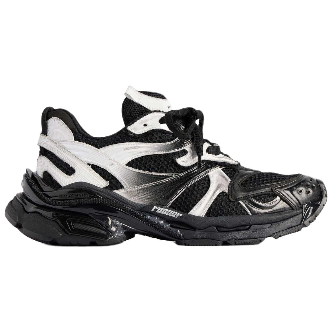 Кроссовки Balenciaga Runner2,0 Runner 2,0 Градиентный Lines Low Топ Массивные кроссовки Мужской Черный - изображение 2