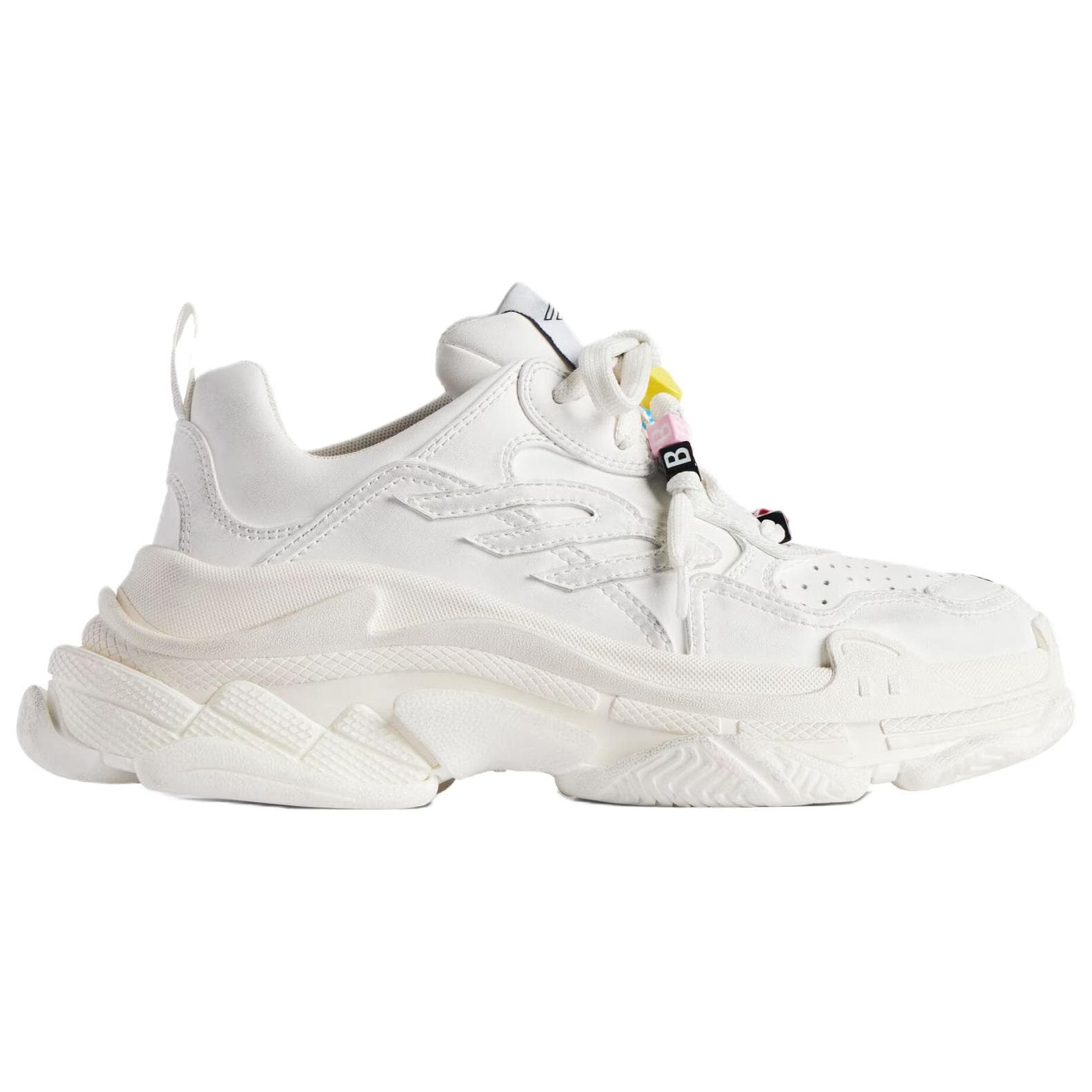 Кроссовки Balenciaga Triple S Low Топ Кроссовки с толстой подошвой Женские Белые - изображение 3