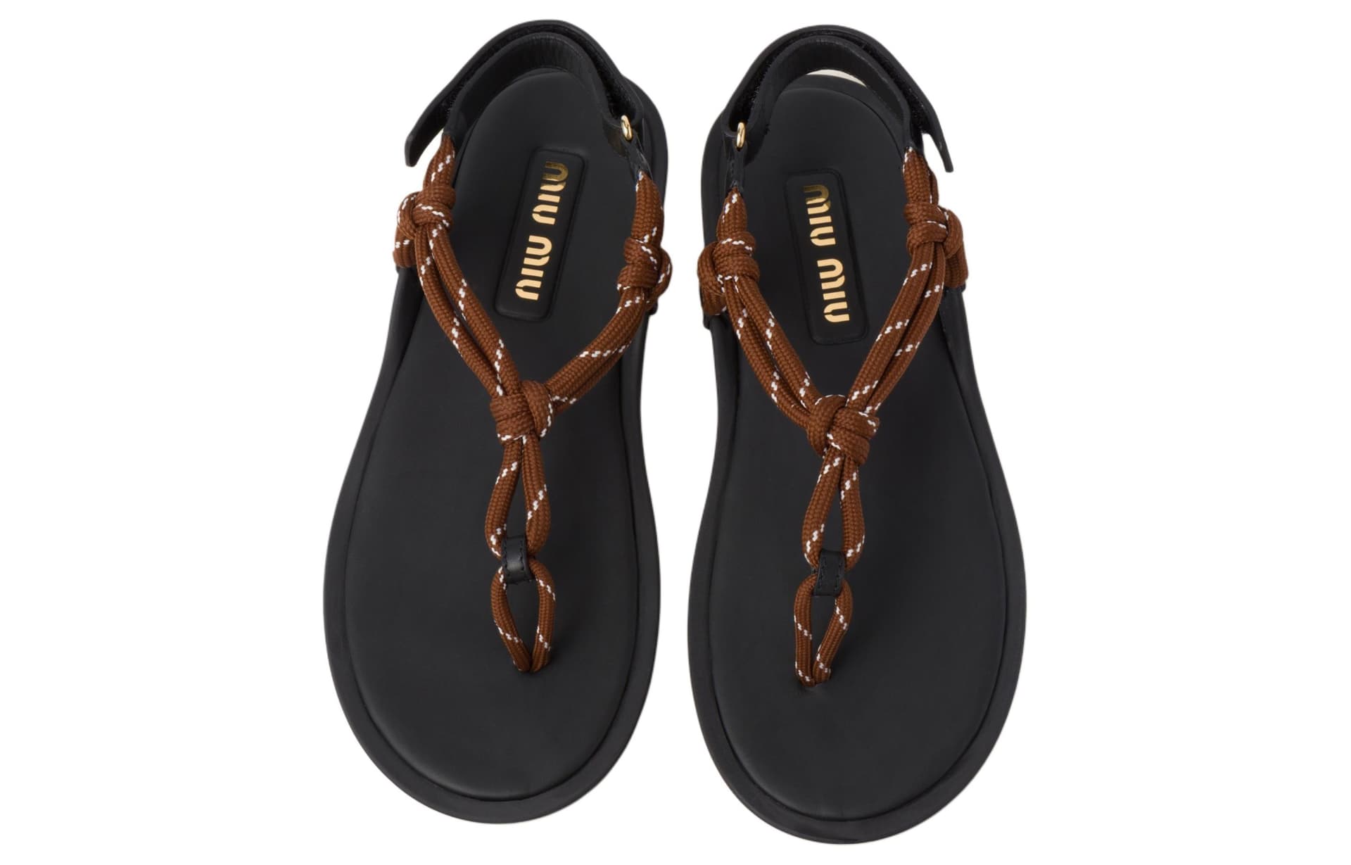 Шлёпанцы Miu Miu Brown Sandals - изображение 4