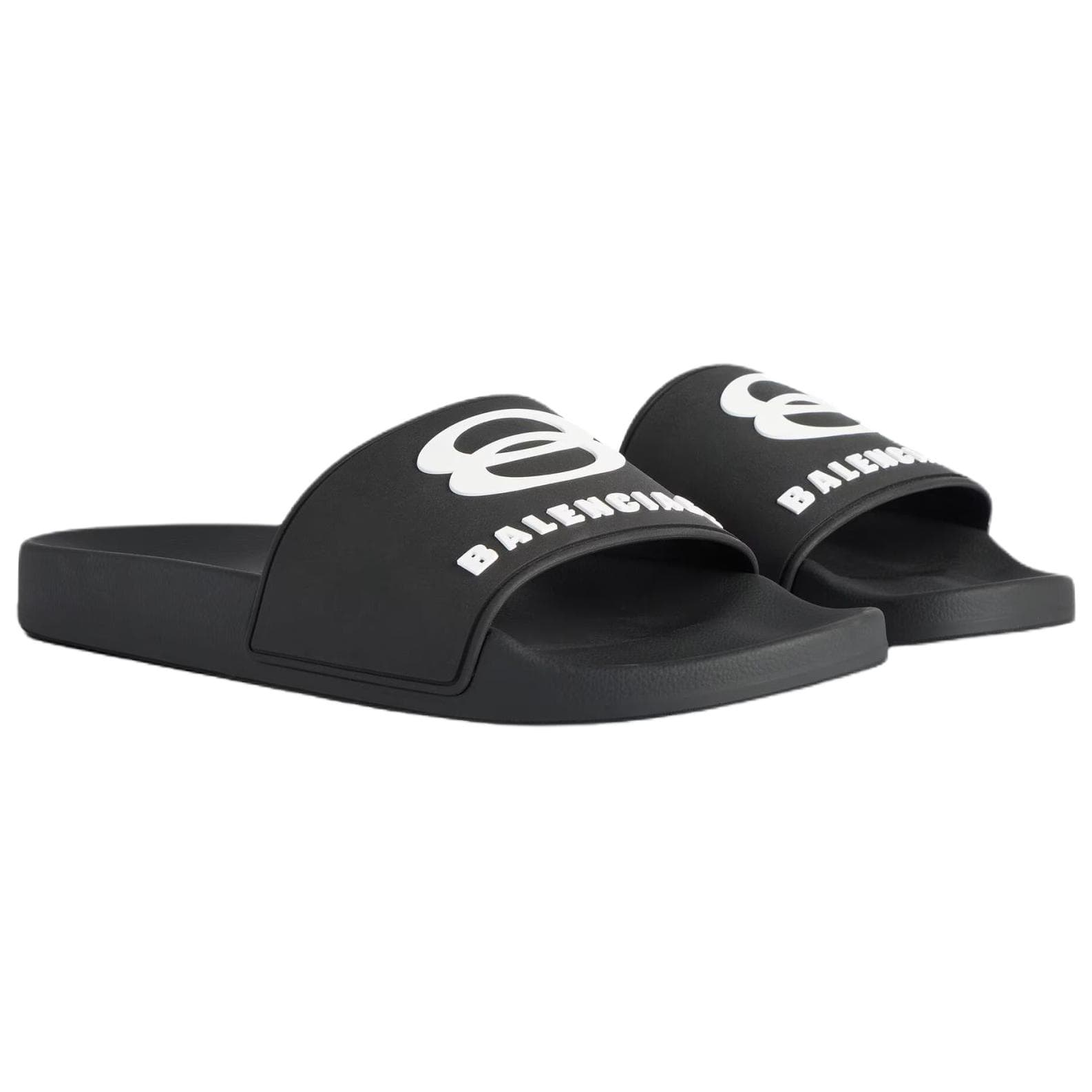 Сандалии Balenciaga Pool Slide Тапочки Мужские Черные - изображение 3