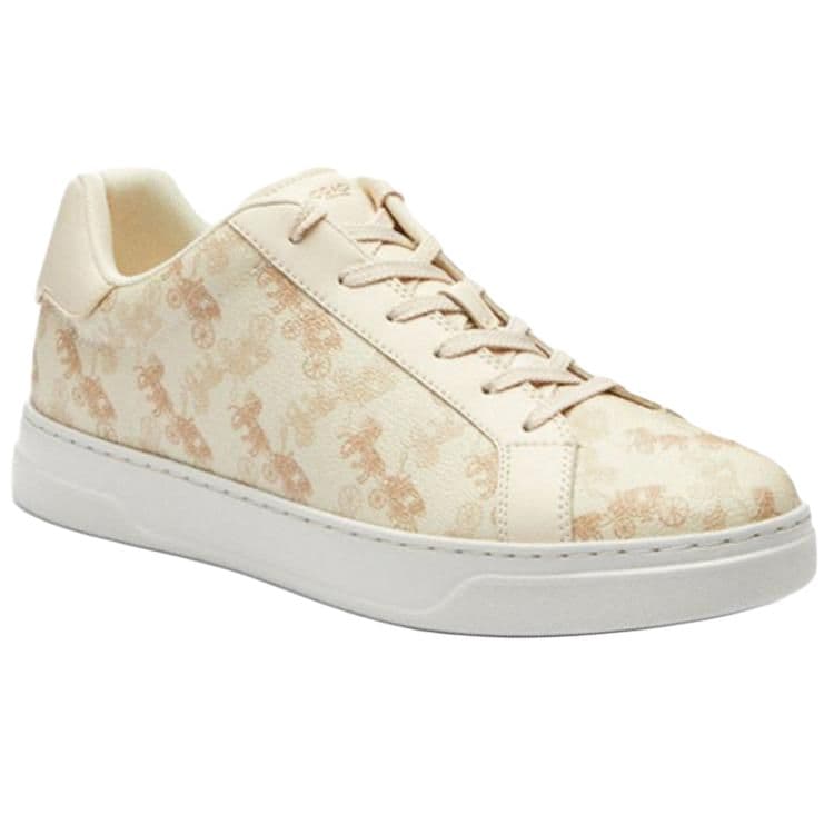 Кроссовки COACH Highline Round Toe Lace-up Sneakers Beige - изображение 3