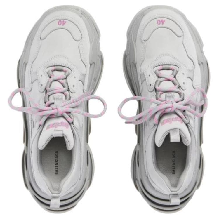 Кроссовки Balenciaga Triple S Sport Nylon Low Топ Толстая подошва Кроссовки Женские Серые - изображение 5