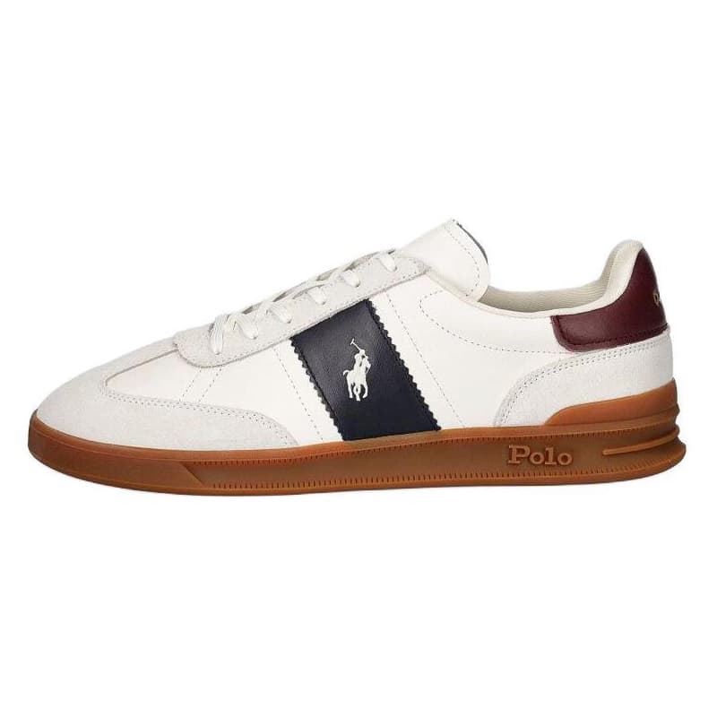 Кроссовки Polo Ralph Lauren Hrt Aera ПП Кожа Низкие Кроссовки для скейтбординга Мужские Белые - изображение 1