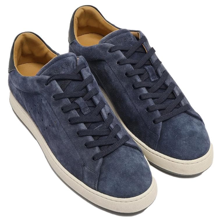 Кроссовки HOGAN H672 Кожаные Низкие Кроссовки для Скейтбординга Мужские Синие - изображение 5