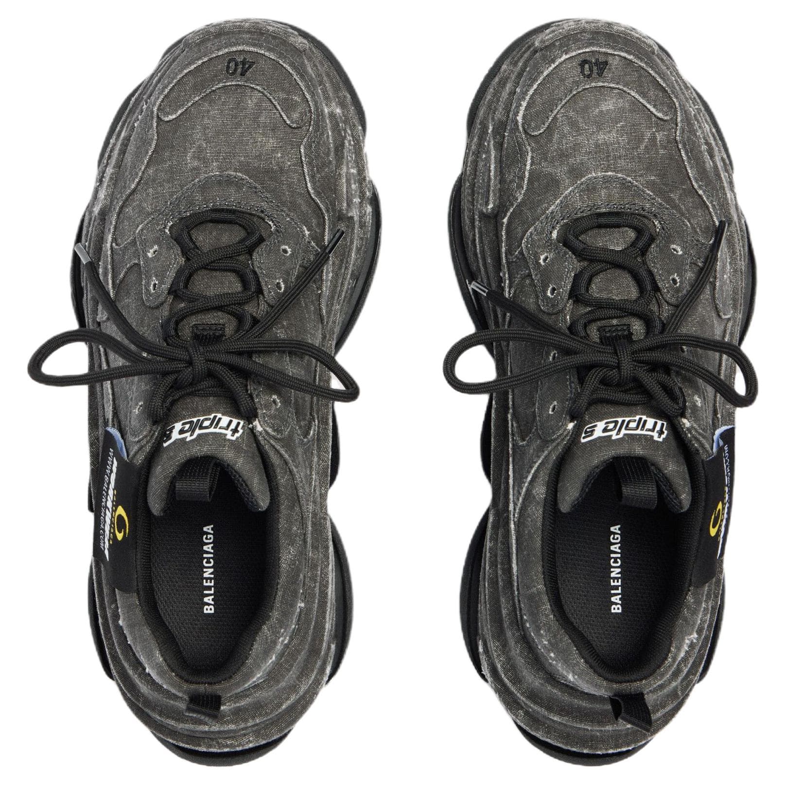 Кроссовки Balenciaga Triple S Low Топ Массивные кроссовки Мужской Черный - изображение 5