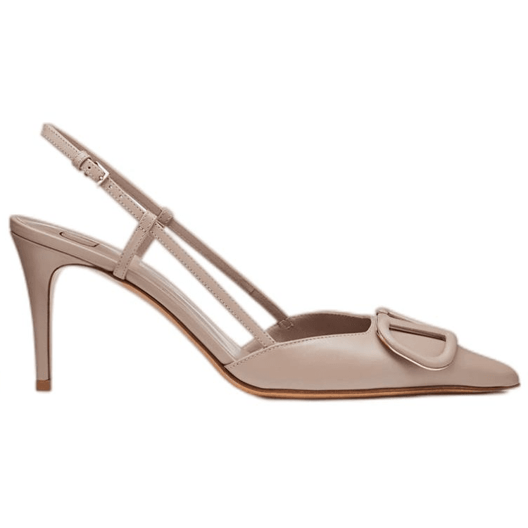 Туфли Valentino Vlogo Nude Pink - изображение 2