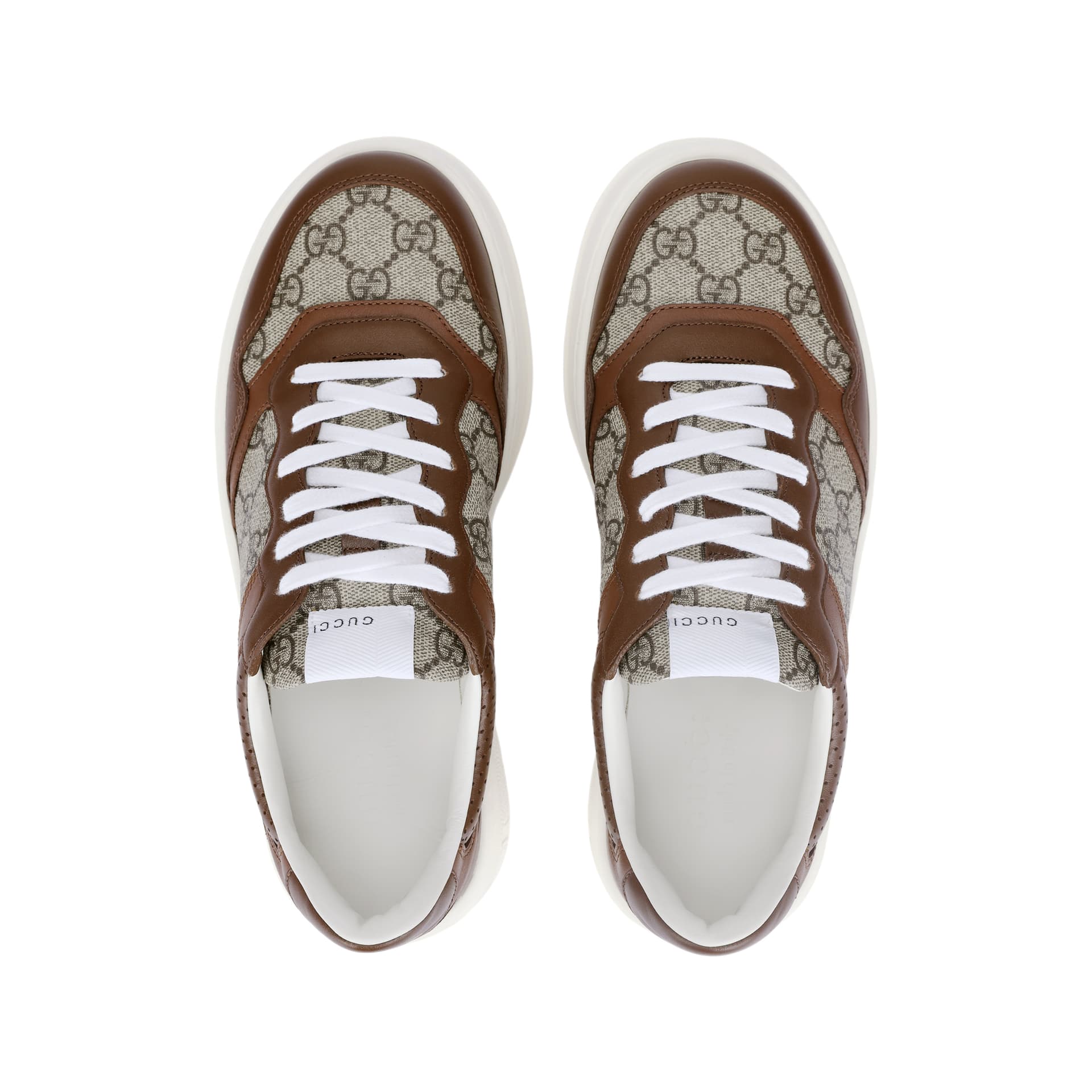 Кроссовки Gucci Brown Canvas Sneakers - изображение 3
