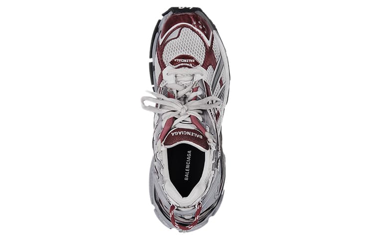 Кроссовки Balenciaga Runner White Grey Red - изображение 4