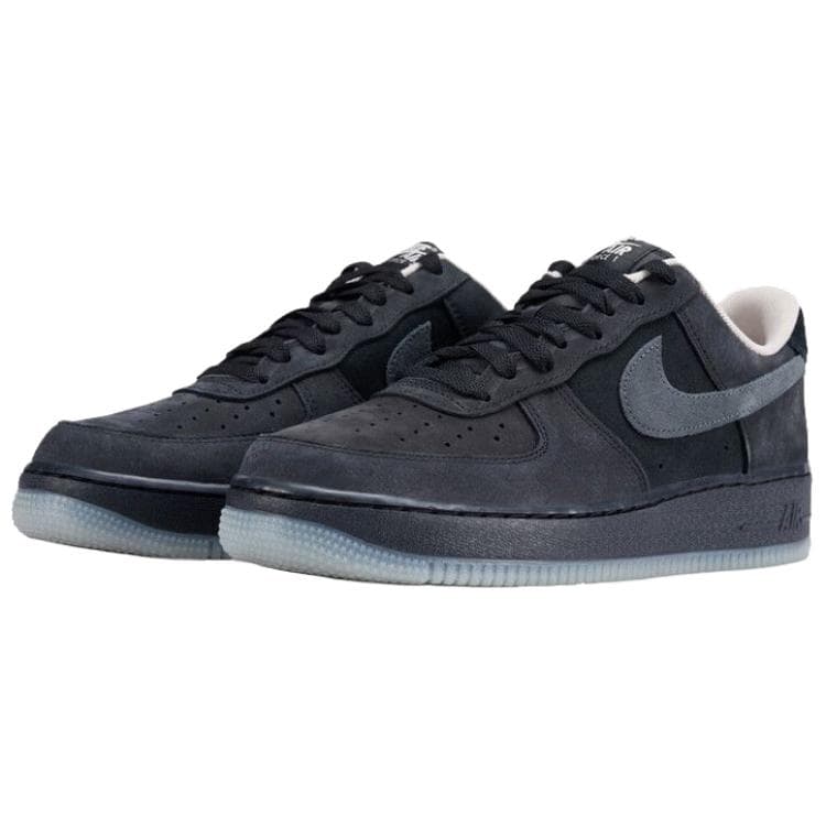 Кроссовки Nike Air Force 1 Кожа Амортизация Дышащая Скейтборд Обувь Мужская Черная - изображение 3