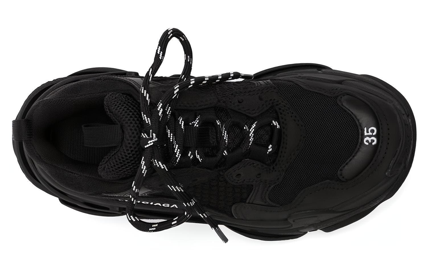 Кроссовки Balenciaga Triple S Black - изображение 5