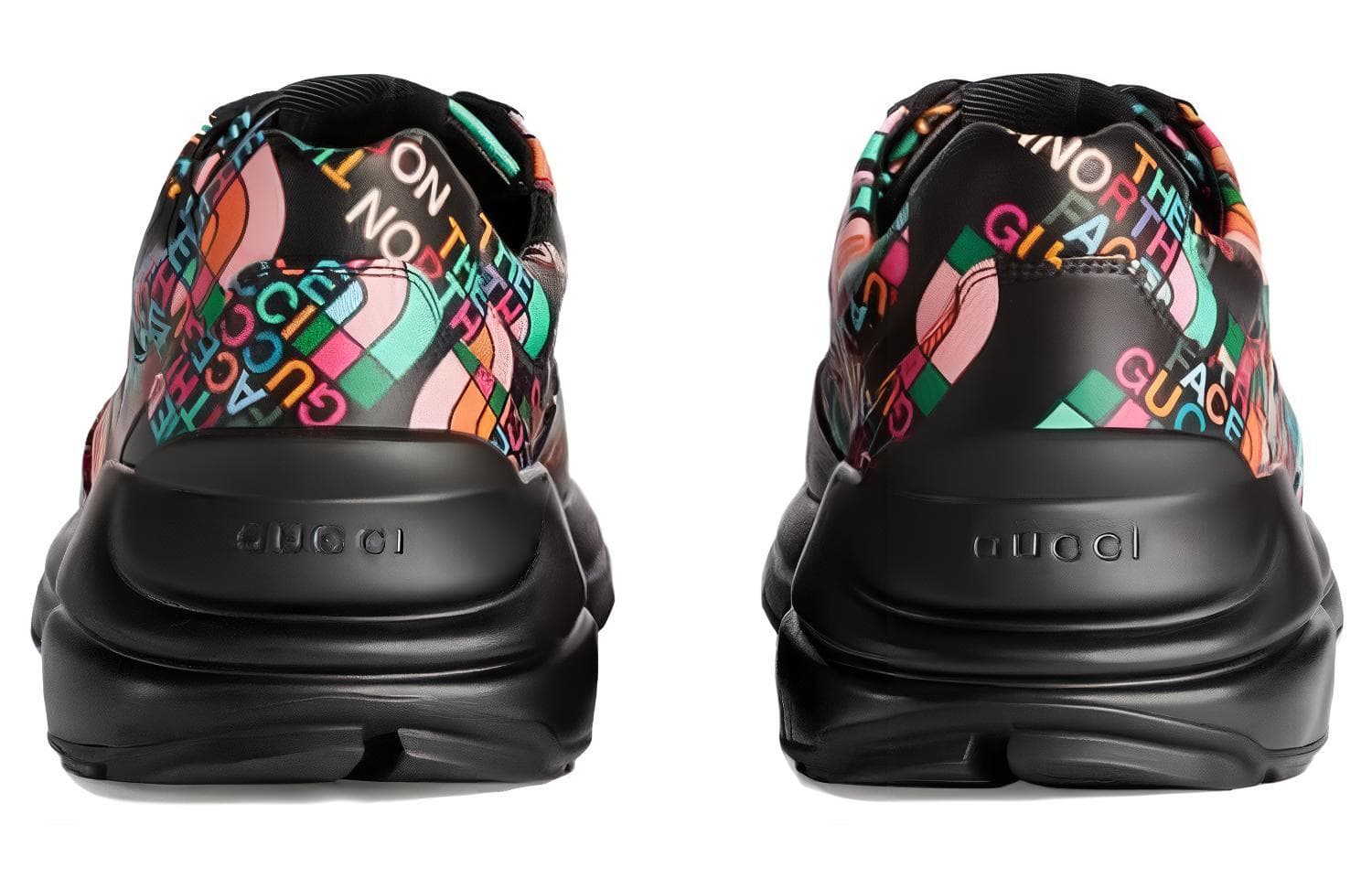 Кроссовки The North Face x Gucci Rhyton Black - изображение 4