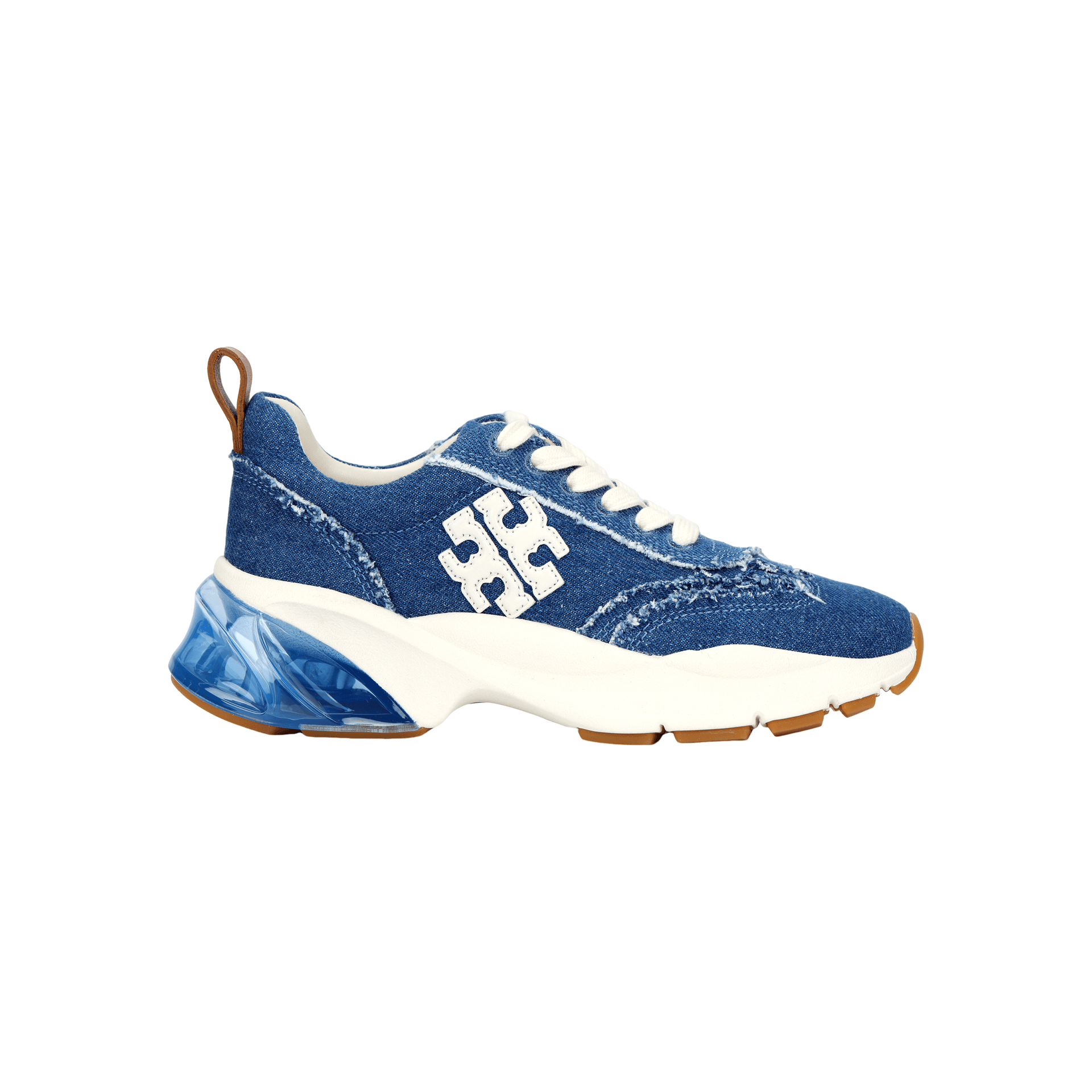 Кроссовки Tory Burch Good Luck Denim Low Top Повседневная Обувь Женская Синяя - изображение 2