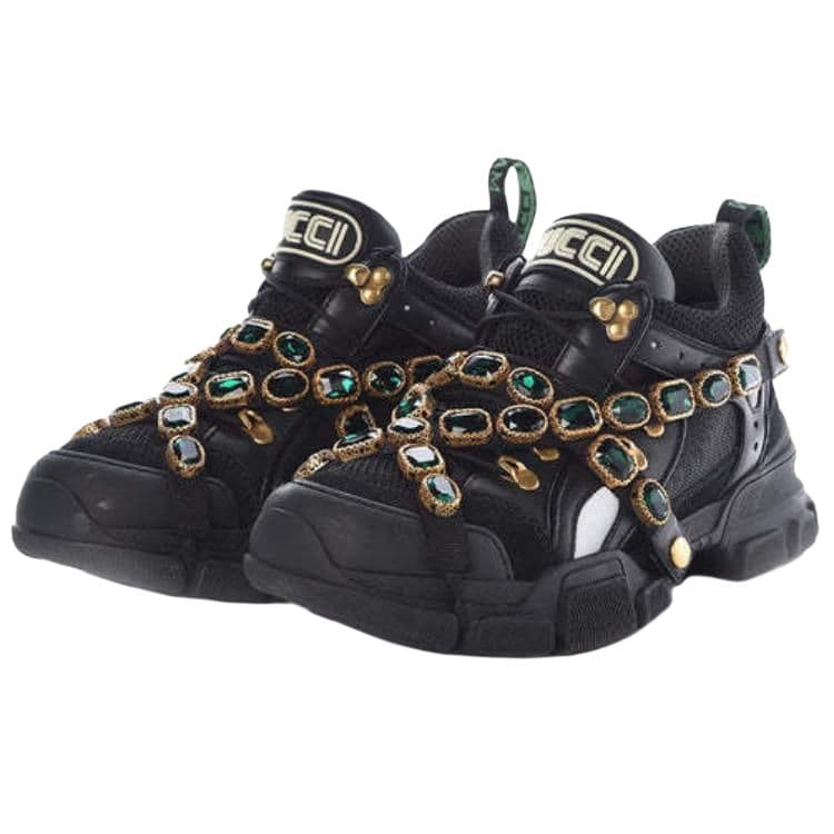 Кроссовки Gucci Black Leather Sneakers - изображение 3