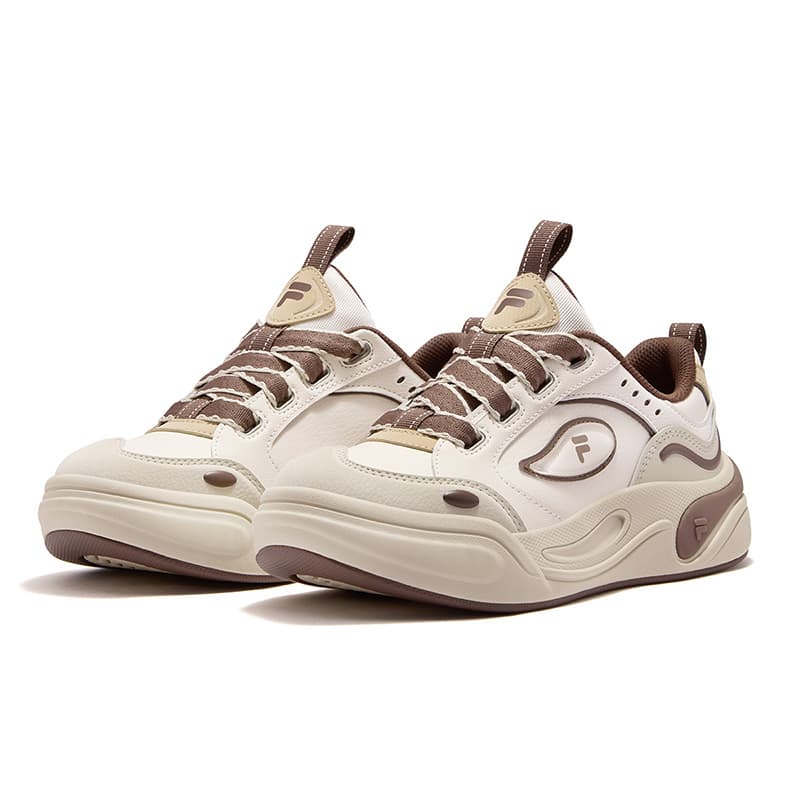 Кроссовки FILA FUSION CANNOLI Cake Shoes Текстиль Синтетическая кожа Повседневная обувь Женская Кремовый порошок - изображение 3