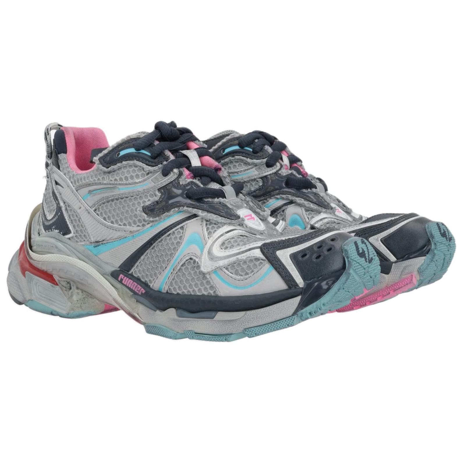 Кроссовки Balenciaga Runner Low Топ Толстая подошва Кроссовки Мужские Серые - изображение 3