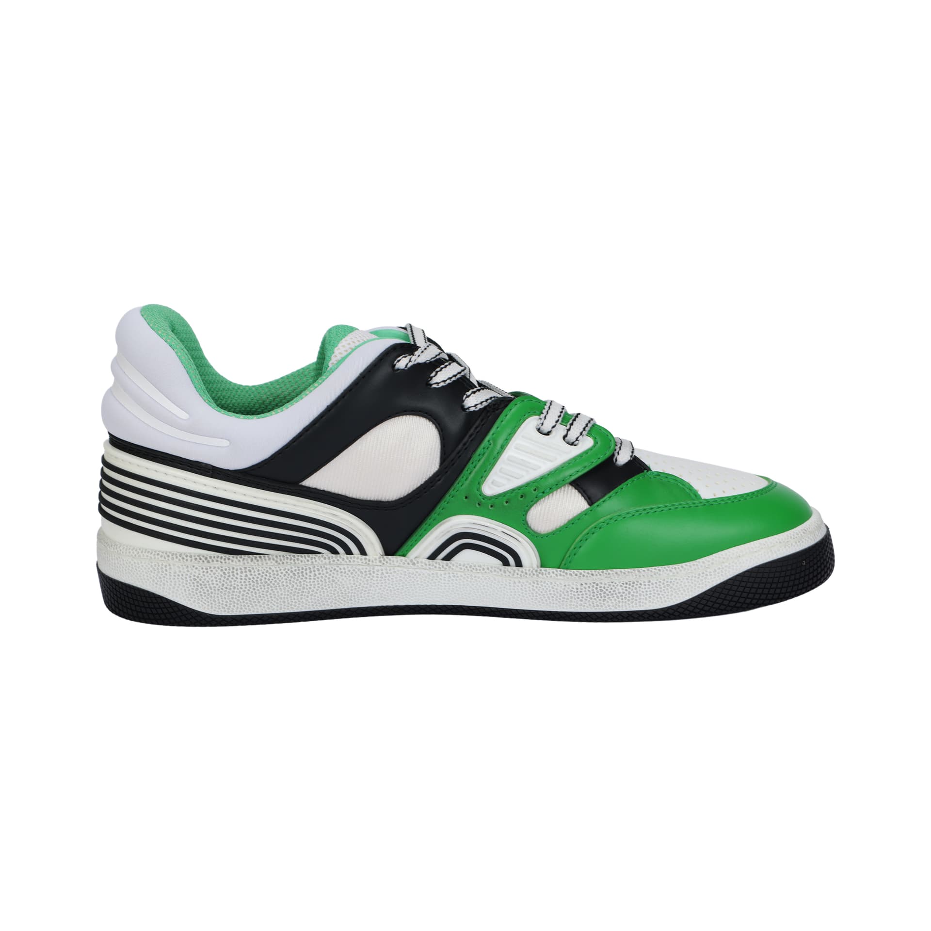Кроссовки Gucci Basket Green White Black - изображение 2