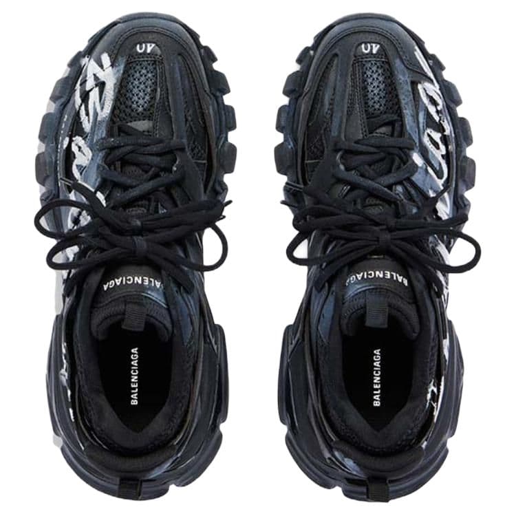 Кроссовки Balenciaga Дорожка Фирменный Low Топ Повседневная обувь Женские Черный - изображение 5