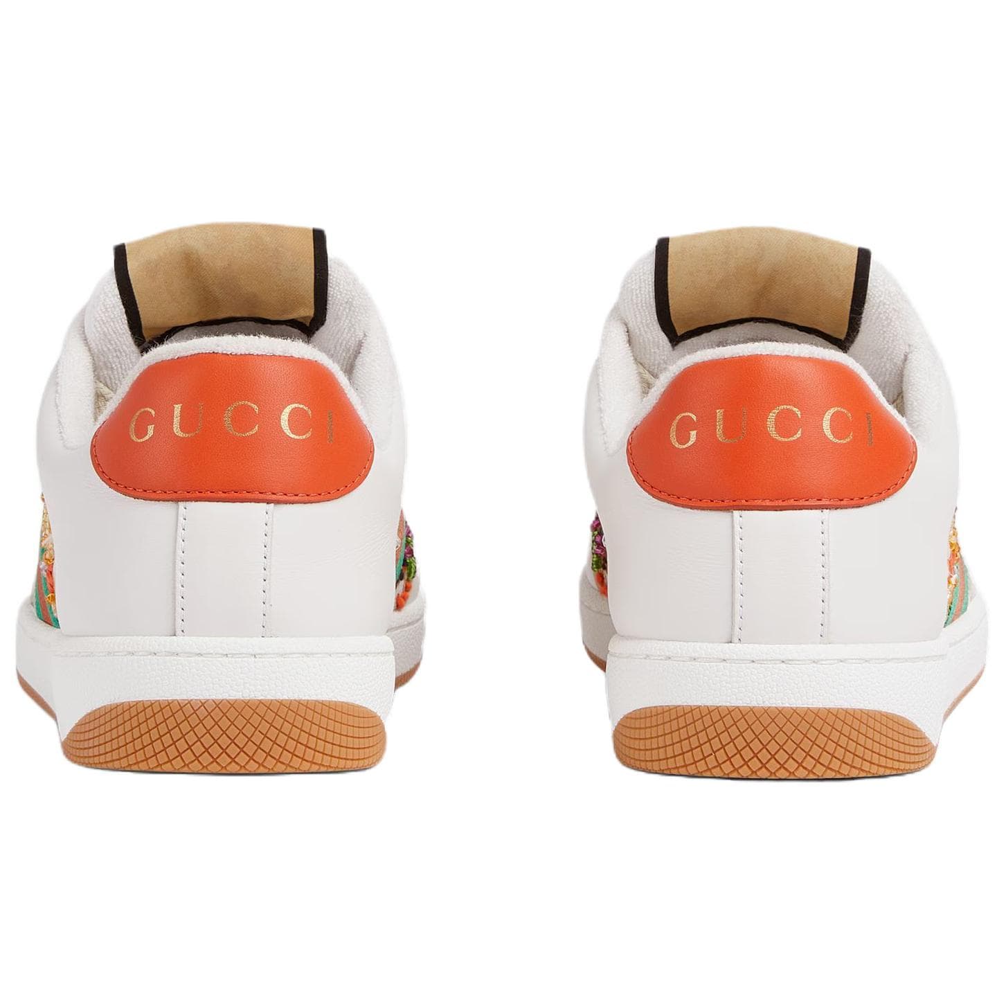 Кроссовки Gucci Screener Floral Low Top Sneakers White - изображение 5