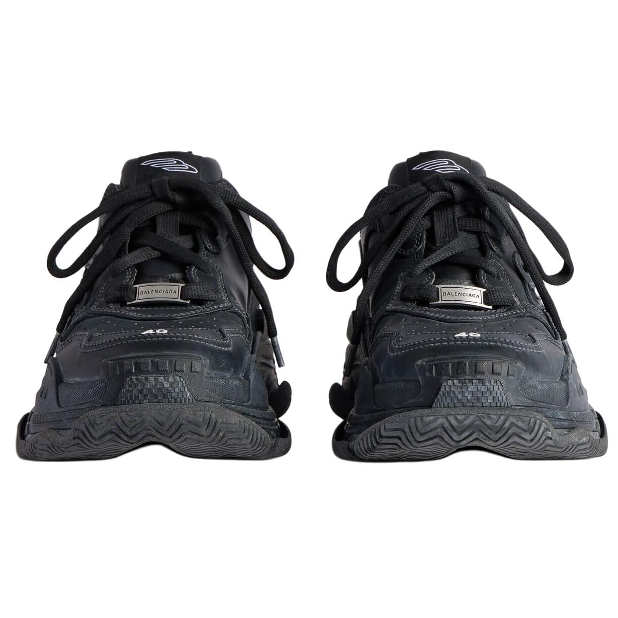 Кроссовки Balenciaga Triple S Спортивные Низкие Кроссовки Мужские Черные - изображение 4