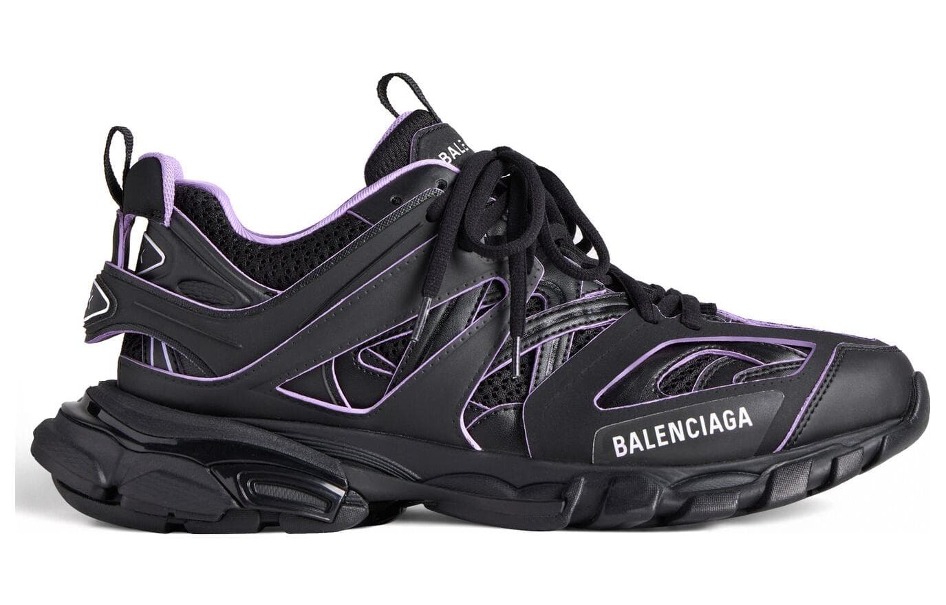 Кроссовки Balenciaga Track Sock Нейлон Низкий Топ Повседневная Обувь Женская Черная - изображение 2