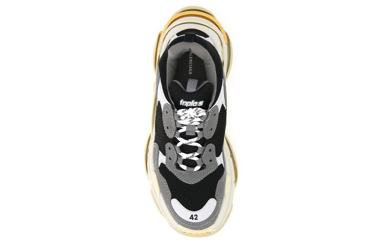 Кроссовки Balenciaga Triple S Grey Yellow - изображение 3