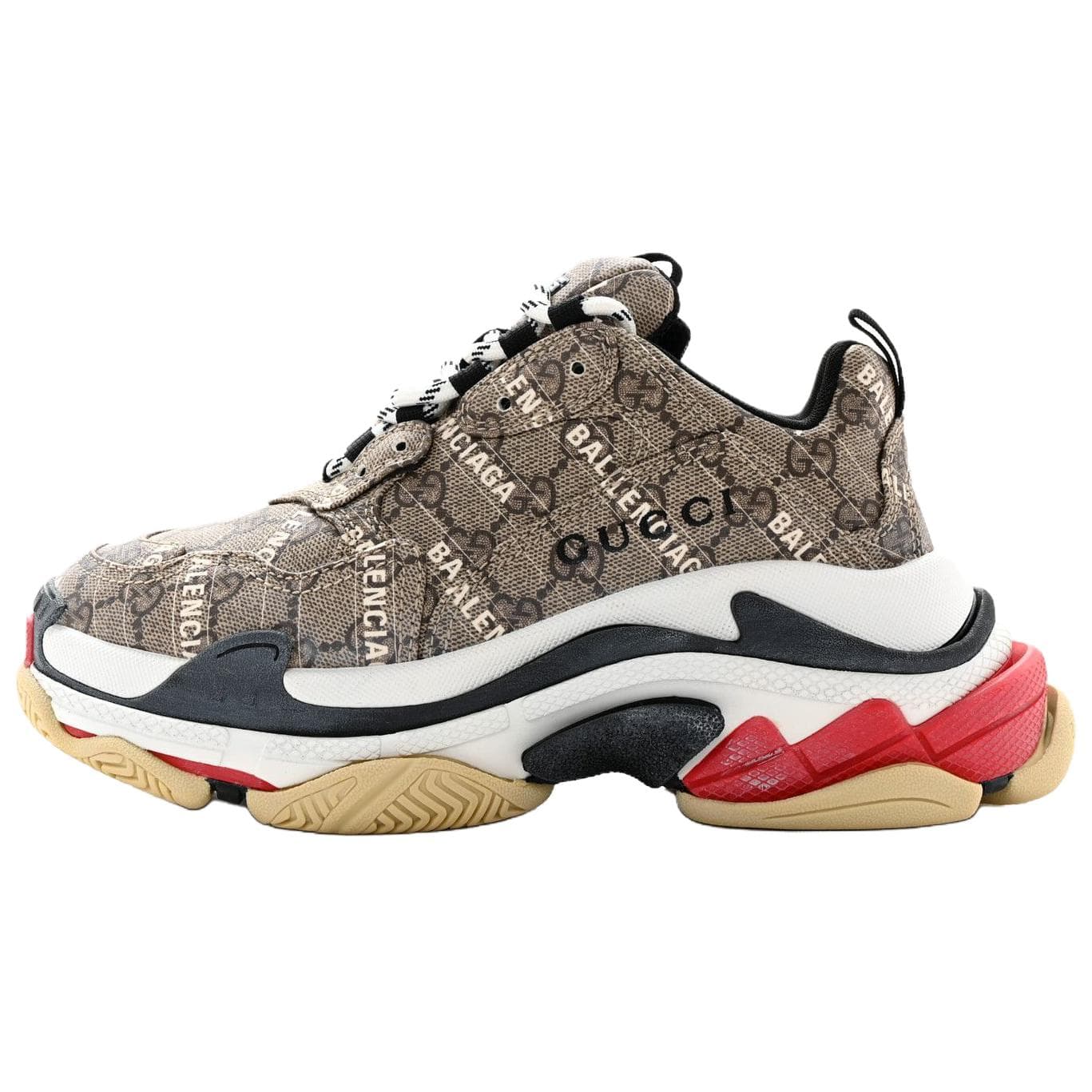 Кроссовки Gucci x Balenciaga Triple S Brown