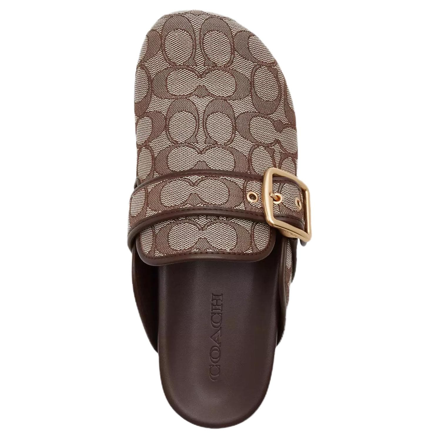 Сандалии COACH Закрытые тапочки женские коричневые - изображение 4