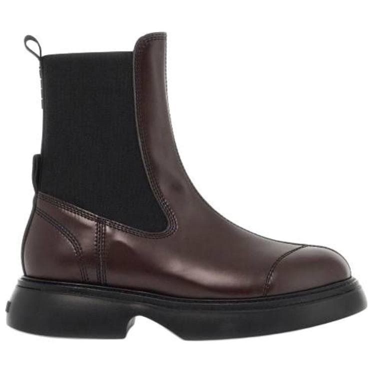 Ботинки челси GANNI Короткий Челси 4CM Женский Коричневый - изображение 2