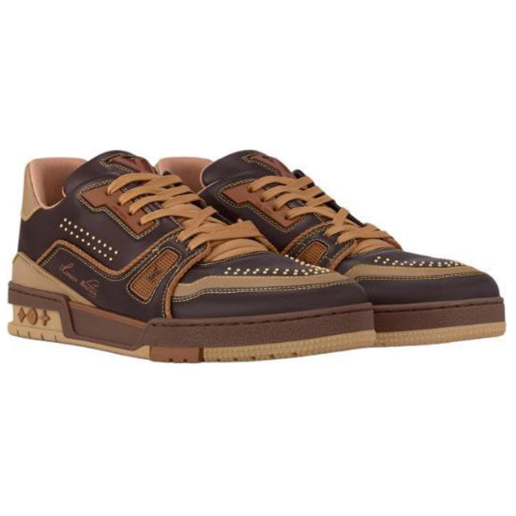Кроссовки Louis Vuitton Trainer Brown - изображение 4