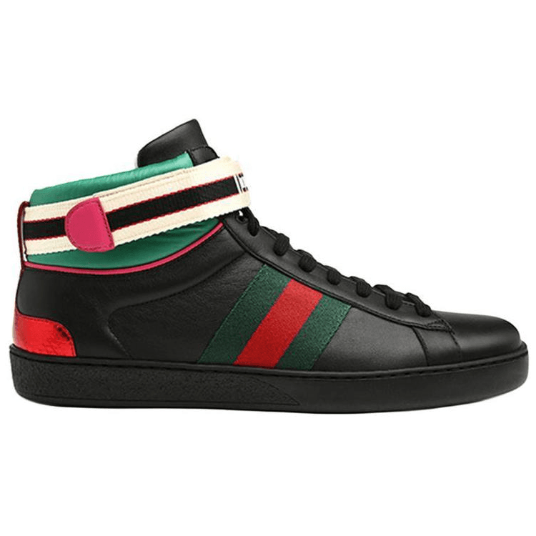 Кроссовки Gucci Ace High-Top Black - изображение 2