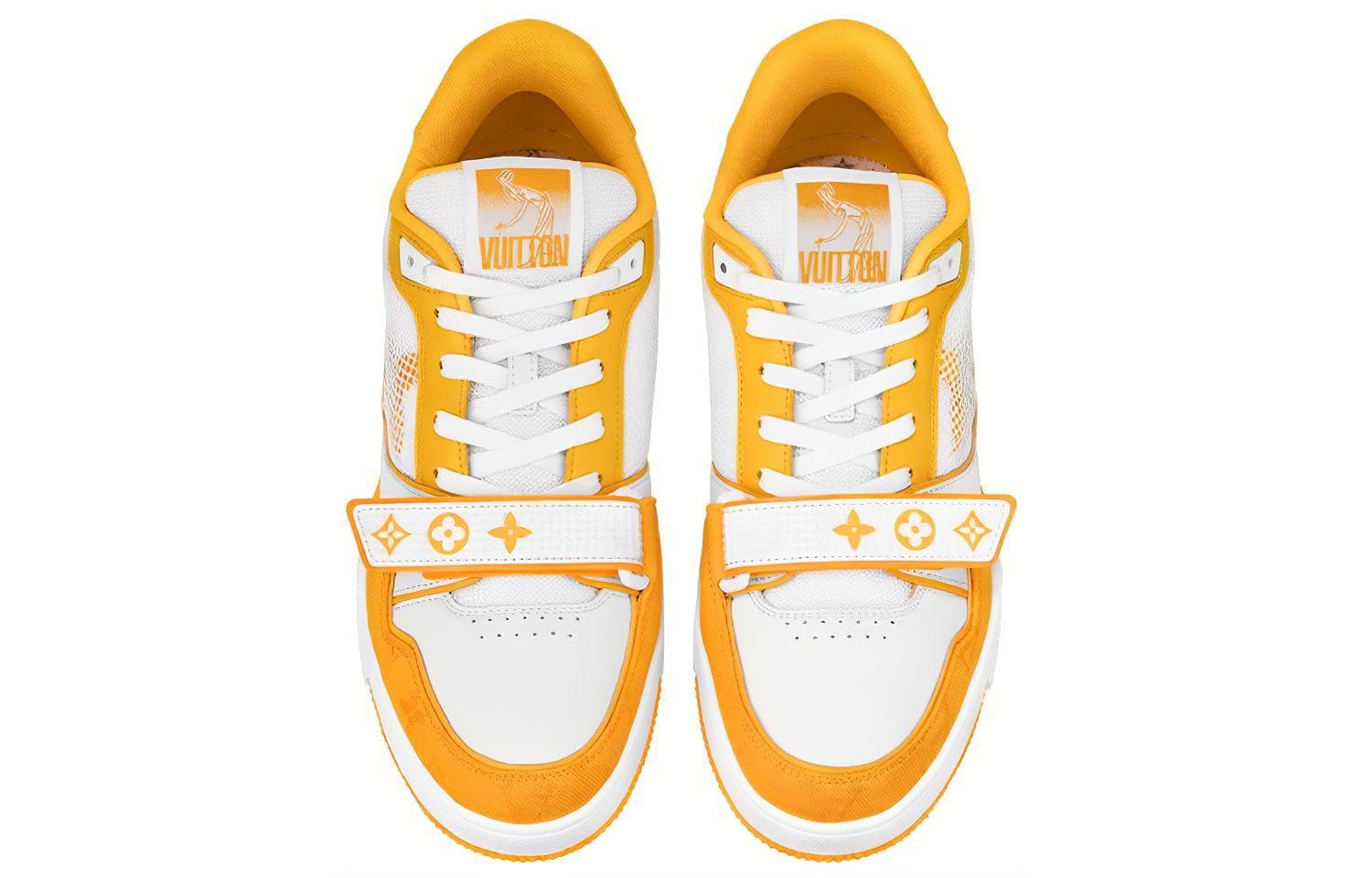 Кроссовки Louis Vuitton Trainer White Yellow - изображение 4