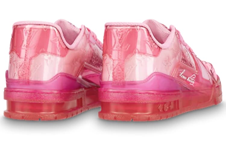 Кроссовки Louis Vuitton Trainer Pink - изображение 4