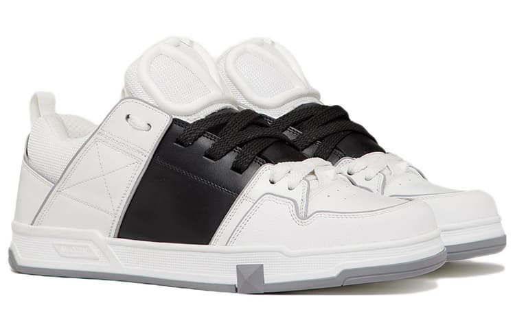 Кроссовки Valentino Open Skate White Black - изображение 4