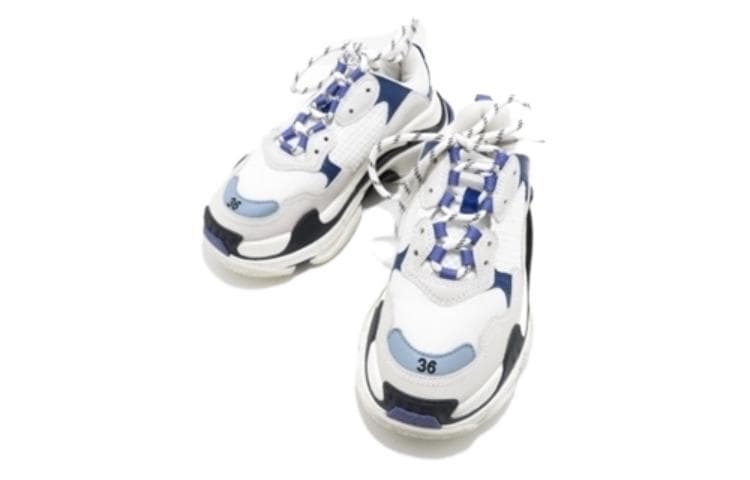 Кроссовки Balenciaga Triple S White Blue - изображение 2