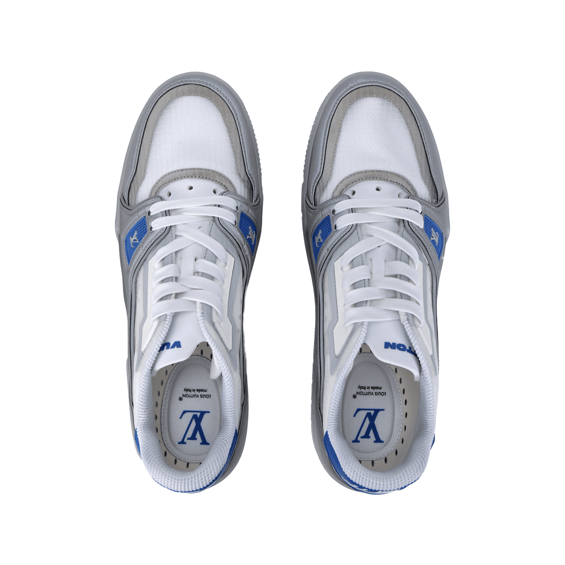 Кроссовки Louis Vuitton Trainer Low Top Blue Grey - изображение 3