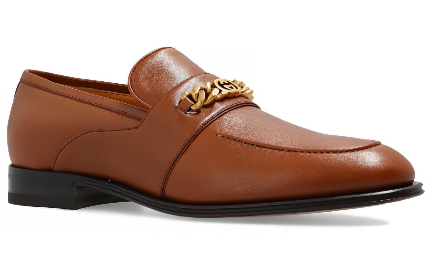 Ботинки Gucci Brown Leather Slip-On - изображение 3