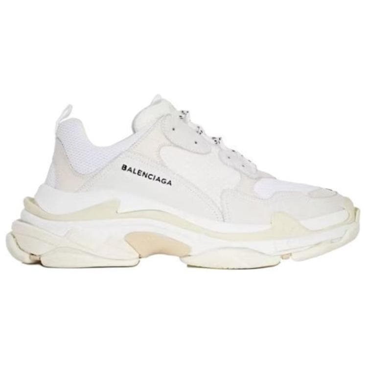Кроссовки Balenciaga Triple S Low Топ Повседневная обувь Женская Белая - изображение 2